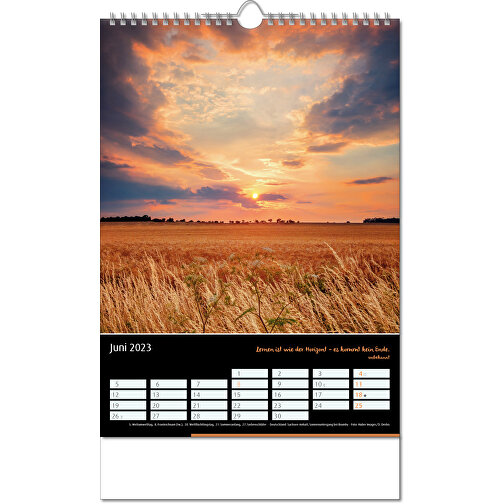 Kalender 'Emotion' i format 24 x 38,5 cm, med Wire-O indbinding, Billede 7