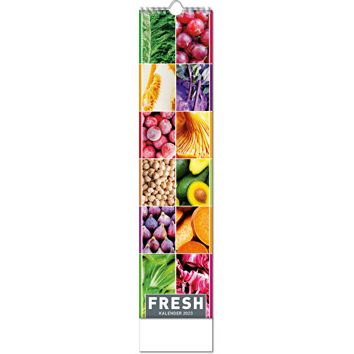 Calendario 'Fresh' in formato 11 x 51 cm, con rilegatura Wire-O, Immagine 1