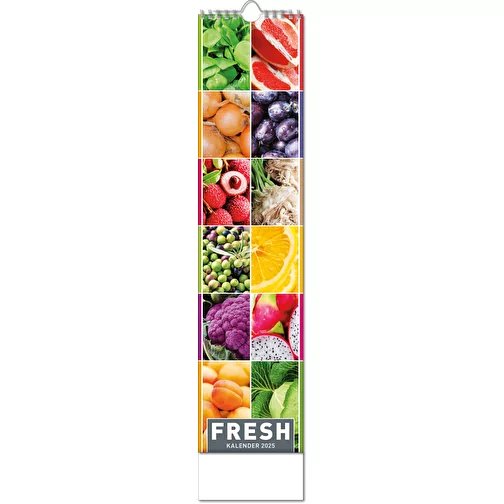 Calendrier 'Fresh' au format 11 x 51 cm, avec reliure Wire-O, Image 1