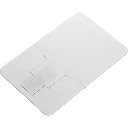 USB Stick CARD Snap 2.0 16GB , Promo Effects MB , weiß MB , 16 GB , Kunststoff MB , 3 - 10 MB/s MB , 8,85cm x 0,25cm x 5,55cm (Länge x Höhe x Breite), Bild 2