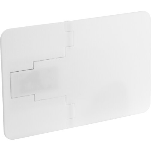 USB-Stick CARD Snap 2.0 2GB , Promo Effects MB , weiß MB , 2 GB , Kunststoff MB , 3 - 10 MB/s MB , 8,85cm x 0,25cm x 5,55cm (Länge x Höhe x Breite), Bild 1