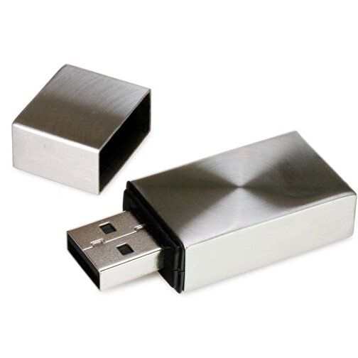 USB-Stick Argentic 8GB , Promo Effects MB , silber MB , 8 GB , Metall MB , 3 - 10 MB/s MB , 5,20cm x 2,00cm (Länge x Breite), Bild 2