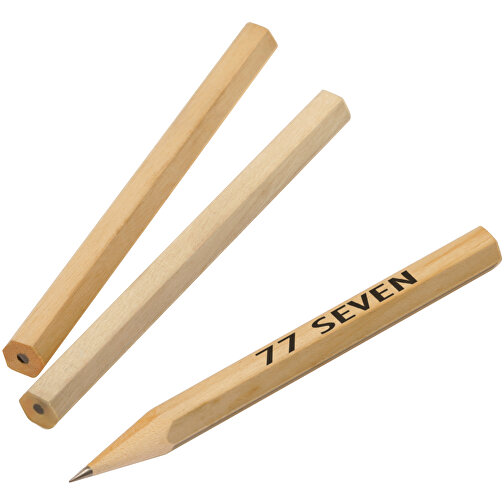 Bleistift, Kurz , beige, HO, 8,60cm x 0,70cm x 0,70cm (Länge x Höhe x Breite), Bild 2