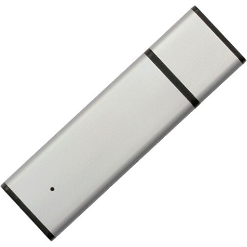 USB-Stick Alu Design 4GB , Promo Effects MB , silber MB , 4 GB , Metall MB , 3 - 10 MB/s MB , 6,00cm x 0,70cm x 1,20cm (Länge x Höhe x Breite), Bild 1