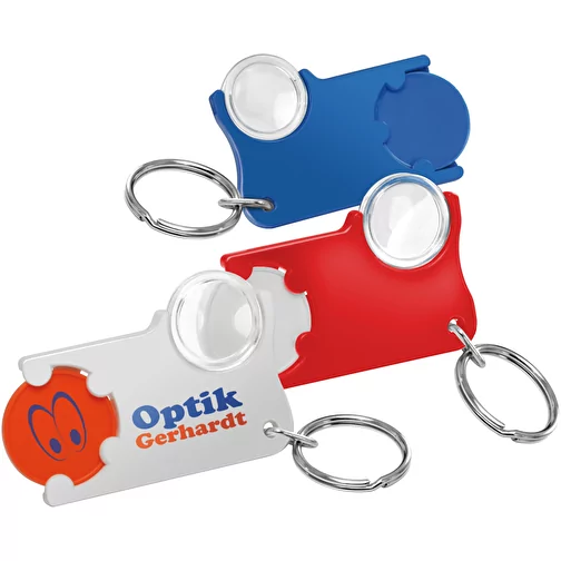 Porte-clés jeton1 € avec loupe, Image 2