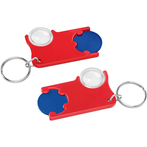 Porte-clés jeton1 € avec loupe, Image 1