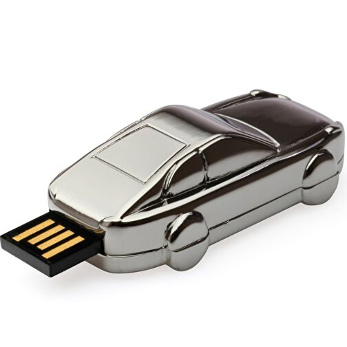 USB-Stick CAR 2GB , Promo Effects MB , silber MB , 2 GB , Zinklegierung MB , 3 - 10 MB/s MB , 5,50cm x 1,70cm x 2,70cm (Länge x Höhe x Breite), Bild 2