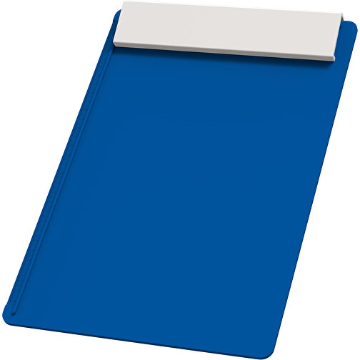 Klemmbrett DIN A4 'Alpha' , blau, weiss, PS, 34,20cm x 2,10cm x 23,20cm (Länge x Höhe x Breite), Bild 1