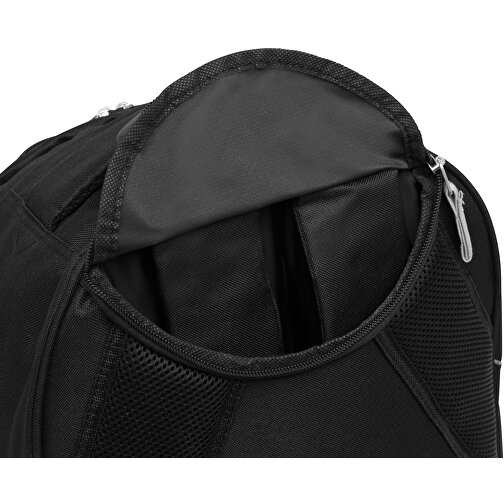 Trolley-Rucksack TRAILER , schwarz, 600D Polyester, 34,00cm x 28,00cm x 52,00cm (Länge x Höhe x Breite), Bild 8