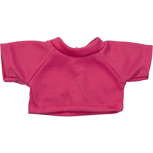Mini-T-Shirt , pink, 100% Polyester, 8,00cm x 0,50cm x 15,00cm (Länge x Höhe x Breite), Bild 1