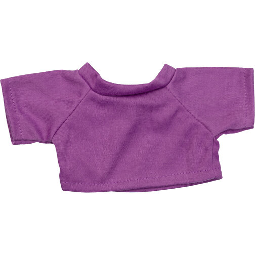 Mini-T-Shirt , lila, 100% Polyester, 10,00cm x 0,50cm x 19,00cm (Länge x Höhe x Breite), Bild 1