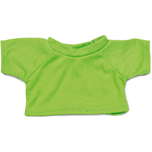 Mini-T-Shirt , hellgrün, 100% Polyester, 12,00cm x 0,50cm x 22,50cm (Länge x Höhe x Breite), Bild 1