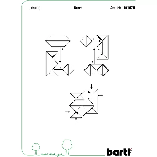 Puzzle étoile en bambou, Image 2