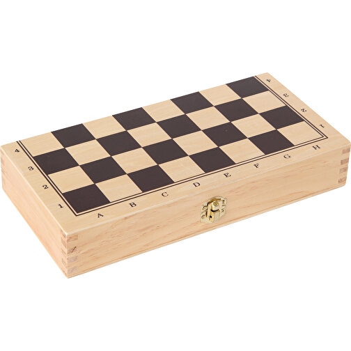 Schach - Dame - Backgammon , Holz, 29,00cm x 2,50cm x 29,00cm (Länge x Höhe x Breite), Bild 4