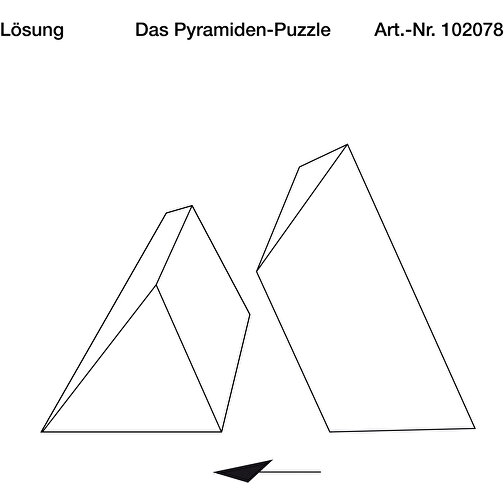Das Pyramiden-Puzzle , , 6,50cm x 1,30cm x 5,00cm (Länge x Höhe x Breite), Bild 4