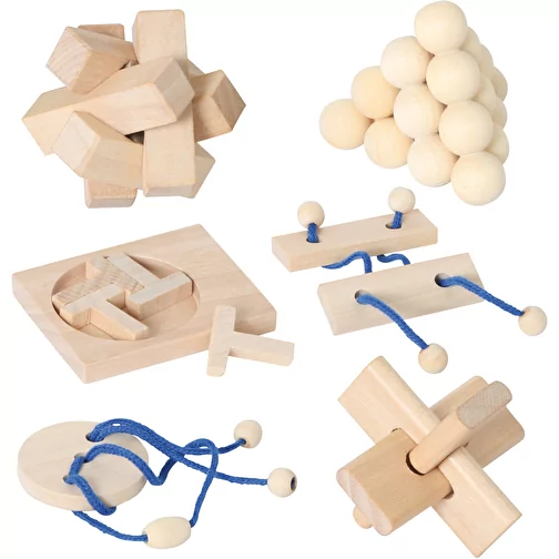 Présenter des puzzles en bois dans une boîte en métal (24), Image 3