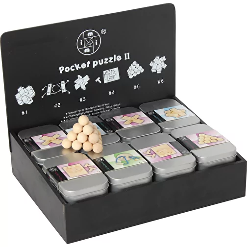 Présenter des puzzles en bois dans une boîte en métal (24), Image 4