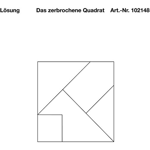 Das Zerbrochene Quadrat , , 6,50cm x 1,30cm x 5,00cm (Länge x Höhe x Breite), Bild 4