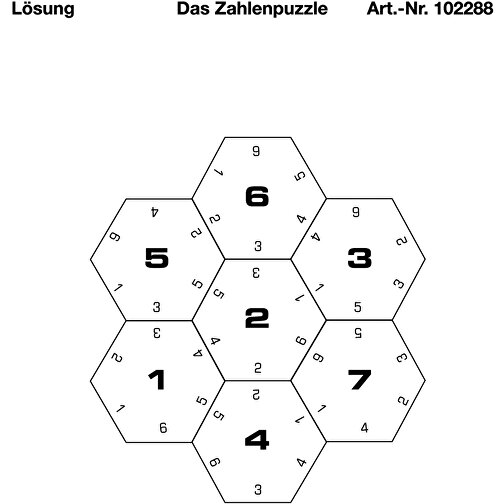 Das Zahlen-Puzzle , , 6,50cm x 1,30cm x 5,00cm (Länge x Höhe x Breite), Bild 4