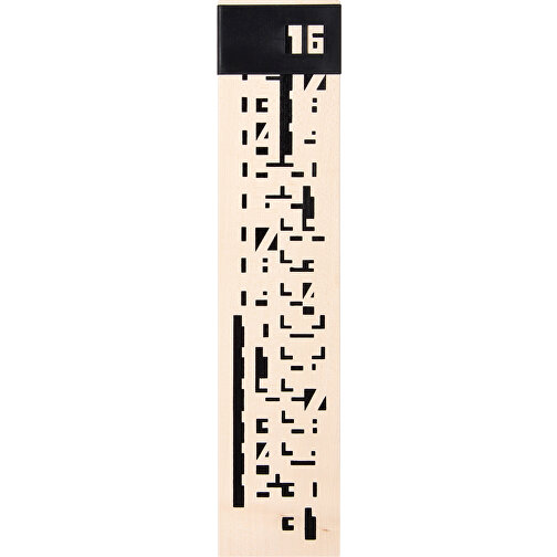 Holzkalender , , 40,00cm x 1,50cm x 9,00cm (Länge x Höhe x Breite), Bild 2