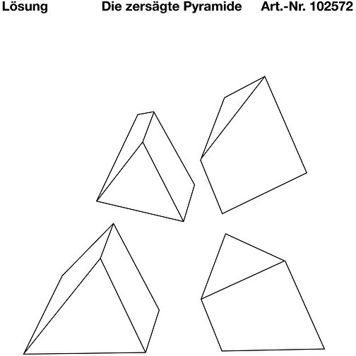 Die Zersägte Pyramide , , 6,50cm x 1,30cm x 5,00cm (Länge x Höhe x Breite), Bild 4