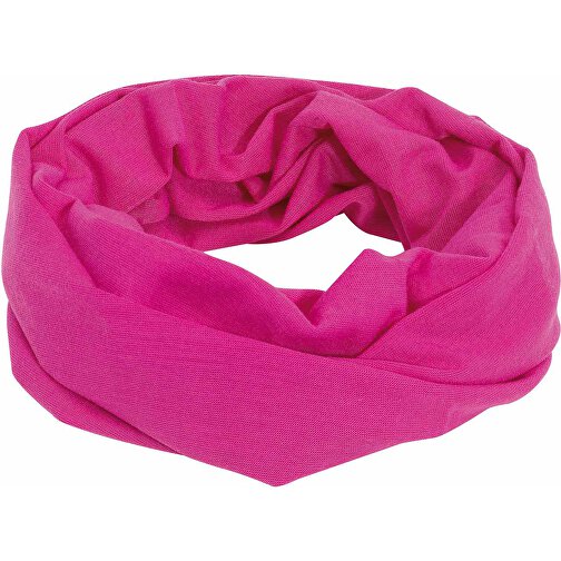 Multifunktionstuch TRENDY , pink, 100% Polyester, 130 g/m², Einheitsgrösse, 24,50cm x 47,00cm (Länge x Breite), Bild 1