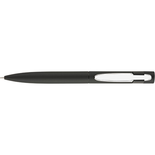 Kugelschreiber ONYX K-II , Promo Effects, schwarz, Metall gummiert, 13,80cm (Länge), Bild 2