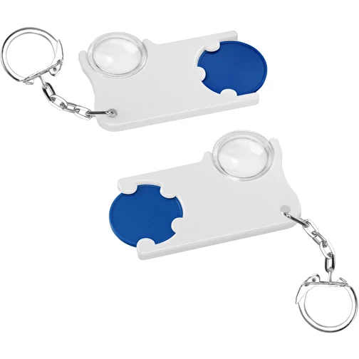 Porte-clés jeton1 € avec loupe, Image 1