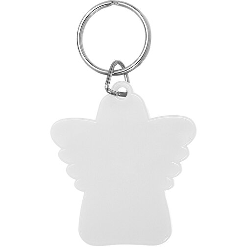 Portachiavi angelo custode (bianco, ABS MET, 7g) come  articoli-promozionali su