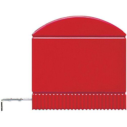 Sichtfenster Taschenbandmass TOP 2 M , rot, ABS-Kunststoff, 6,50cm x 2,10cm x 6,50cm (Länge x Höhe x Breite), Bild 1