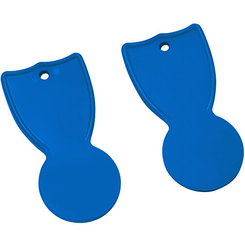 Einkaufswagenlöser , blau, PS, 5,00cm x 0,30cm x 2,50cm (Länge x Höhe x Breite), Bild 1