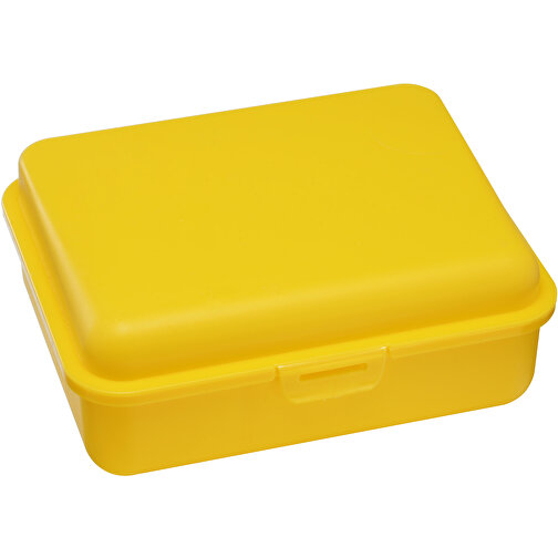 Brotdose, Gross , gelb, PP, 18,00cm x 7,00cm x 14,50cm (Länge x Höhe x Breite), Bild 1