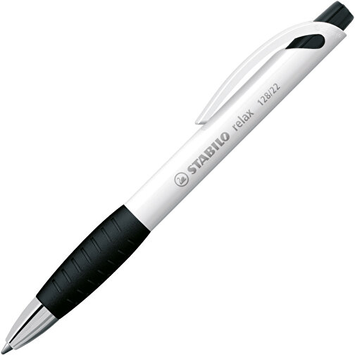 STABILO Relax Kugelschreiber , Stabilo, schwarz, Kunststoff, 14,60cm x 1,60cm x 1,30cm (Länge x Höhe x Breite), Bild 2