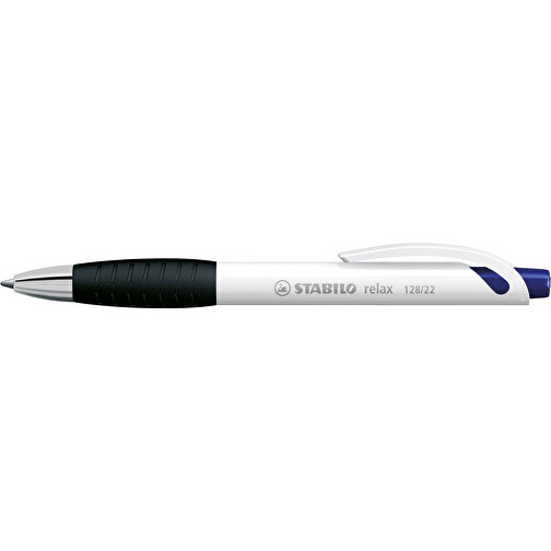 STABILO Relax Kugelschreiber , Stabilo, blau, Kunststoff, 14,60cm x 1,60cm x 1,30cm (Länge x Höhe x Breite), Bild 3