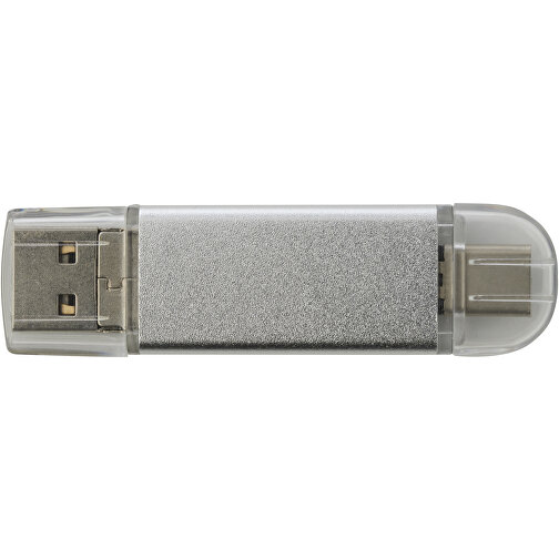 OTG USB Typ-C Stick Aluminium , silber MB , 2 GB , Aluminium MB , 6,30cm x 1,60cm x 0,50cm (Länge x Höhe x Breite), Bild 3