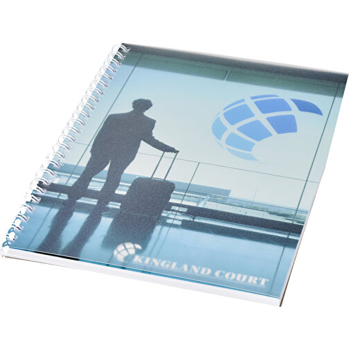 Notebook A5 spiralato Desk-Mate® con copertina in PP, Immagine 1