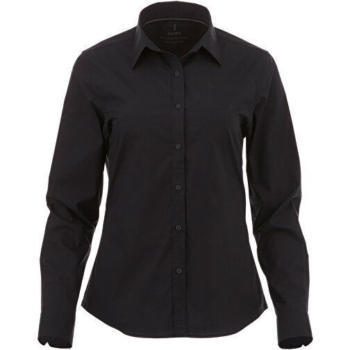Hamell Langärmlige Bluse , schwarz, Poplin-Gewebe 97% Baumwolle, 3% Elastan, 118 g/m2, S, , Bild 4