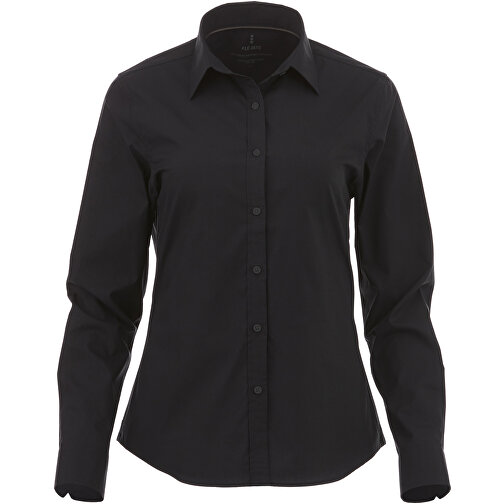 Hamell Langärmlige Bluse , schwarz, Poplin-Gewebe 97% Baumwolle, 3% Elastan, 118 g/m2, S, , Bild 2