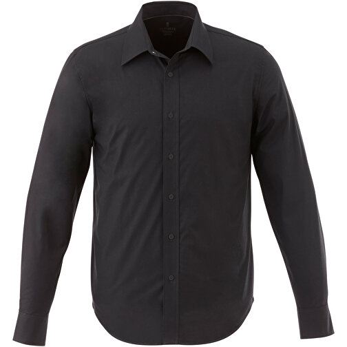Hamell Langärmliges Hemd , schwarz, Poplin-Gewebe 97% Baumwolle, 3% Elastan, 118 g/m2, XXL, , Bild 4