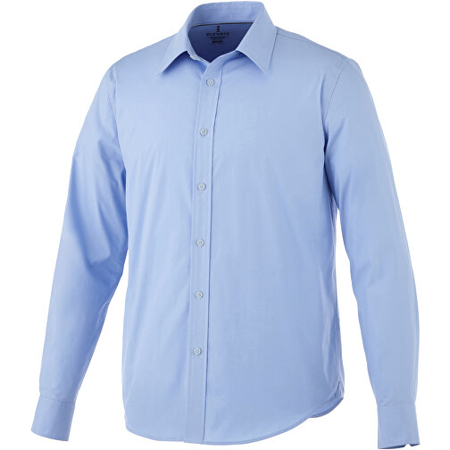 Hamell Langärmliges Hemd , hellblau, Poplin-Gewebe 97% Baumwolle, 3% Elastan, 118 g/m2, L, , Bild 1