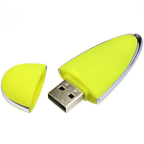 USB-Stick Drop 1GB , Promo Effects MB , gelb MB , 1 GB , Kunststoff MB , 3 - 10 MB/s MB , 6,00cm x 1,20cm x 2,50cm (Länge x Höhe x Breite), Bild 1