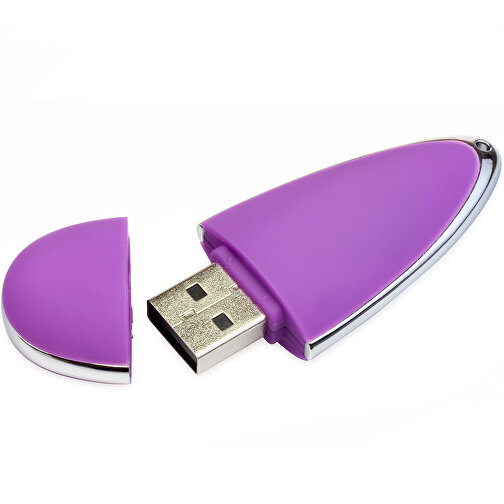 USB-Stick Drop 2GB , Promo Effects MB , violett MB , 2 GB , Kunststoff MB , 3 - 10 MB/s MB , 6,00cm x 1,20cm x 2,50cm (Länge x Höhe x Breite), Bild 1