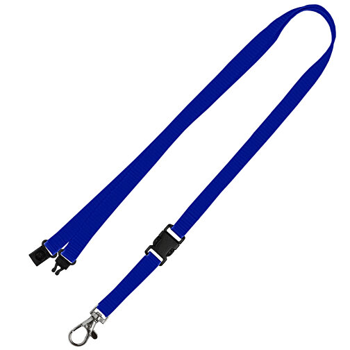 Schlüsselband Standard , Promo Effects, blau, Polyester, 105,00cm x 1,00cm (Länge x Breite), Bild 1