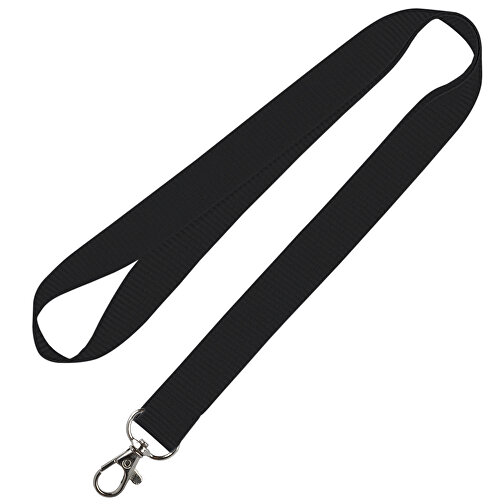 Schlüsselband Standard , Promo Effects, schwarz, Polyester, 92,00cm x 2,50cm (Länge x Breite), Bild 1