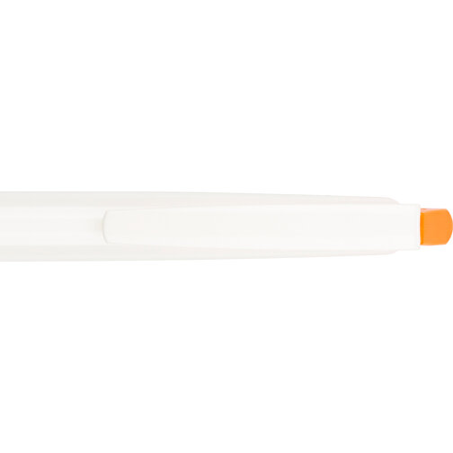 Kugelschreiber Roxi Weiß , Promo Effects, weiß / orange, Kunststoff, 14,10cm (Länge), Bild 9