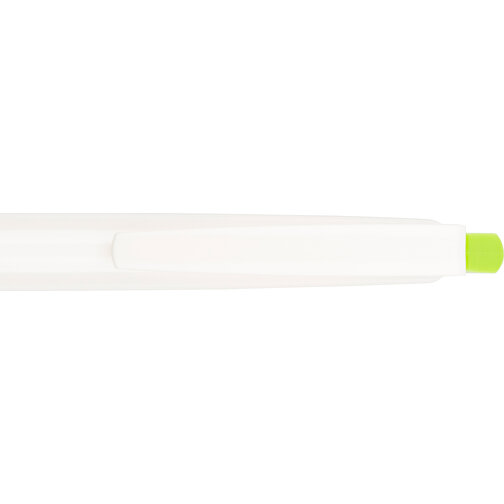 Kugelschreiber Roxi Weiß , Promo Effects, weiß / grün, Kunststoff, 14,10cm (Länge), Bild 9