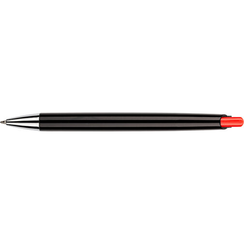 Kugelschreiber Roxi Schwarz , Promo Effects, schwarz / rot, Kunststoff, 14,10cm (Länge), Bild 8