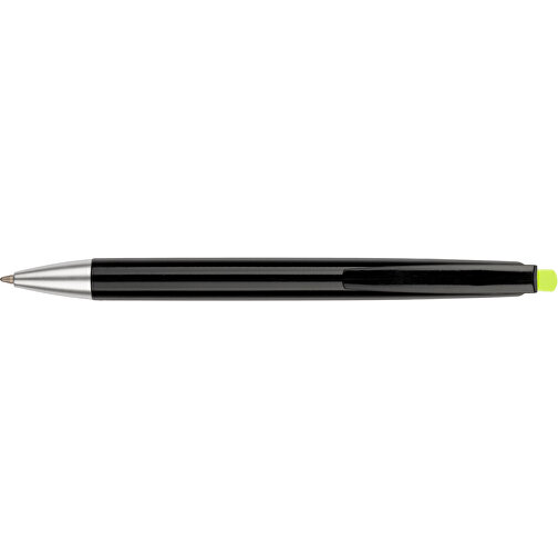 Kugelschreiber Roxi Schwarz , Promo Effects, schwarz / grün, Kunststoff, 14,10cm (Länge), Bild 6