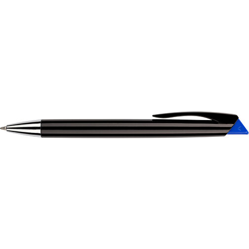 Kugelschreiber Roxi Schwarz , Promo Effects, schwarz / blau, Kunststoff, 14,10cm (Länge), Bild 7