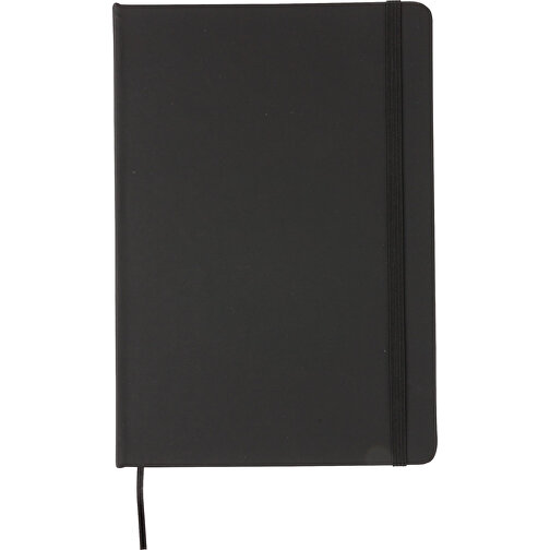 Standard A5 Notizbuch Mit PU-Hardcover, Schwarz , schwarz, PU, 1,30cm x 21,00cm (Länge x Höhe), Bild 5